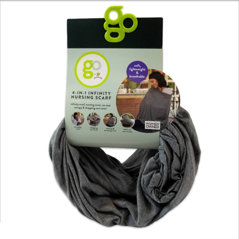 GO by Goldbug 4-in-1 Nursing Scarf - Gray